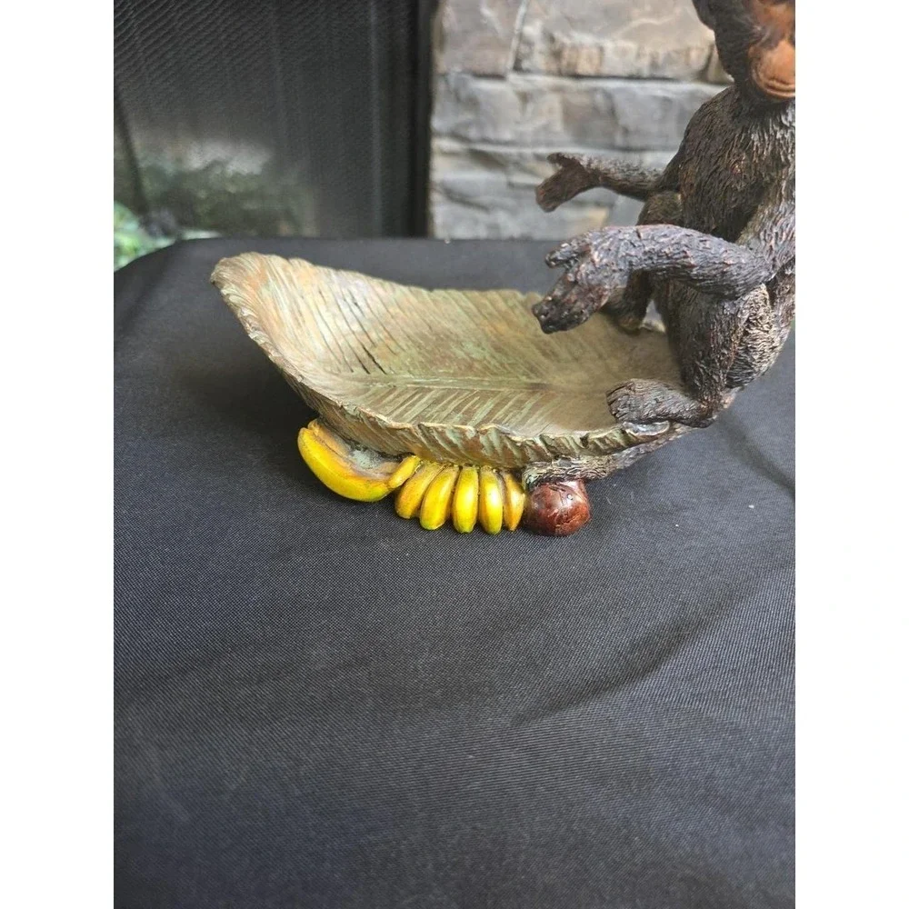 Monkey Holder Banana Leaf Resin Dish